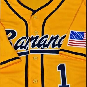 Bananas Embroidered Baseball Jersey - New in Package